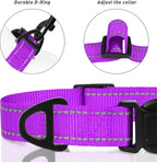 TagME Reflective Nylon Dog Collars, Adjustable Classic Pet Collar - Image 3