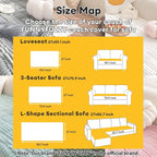 FUNNY FUZZY Pet Couch Covers for Sofa, Washable Dog Couch Cover Protector for - Image 5