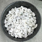1lb Howlite Aquarium Gravel Rocks Natural Tumbled Healing Crystal Chips Bulk - Image 3