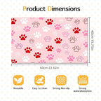 Puppy Paw Print Pet Feeding Mat 24x16 Inch Cute Pet Feeding Area Mat Pet Food - Image 6