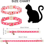 Valentine's Day Cat Collar, 2 Pack Cat Collars Breakaway - Image 4
