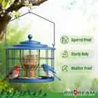 Squirrel Proof Bird Feeder, Metal Cage Bird Feeder - Image 2