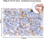 JOHOUSE Succulent Rocks, 1lb Light Blue Polished Pebbles - Image 5