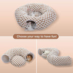 PEQULTI Cat Tunnel with Cat Bed - Image 3