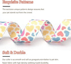 Love Pattern Dog Collar with Buckle Adjustable Safety Nylon Collars - Image 3