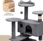 Athena Collection Cat Tree, 54 Inch Cat Tree Tower - Image 4