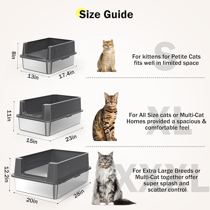 Stainless Steel Cat Litter Box - Image 4