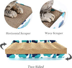 PEEKAB Cat Scratcher Cardboard Reversible Scratching Board Kitty Corrugated - Image 2