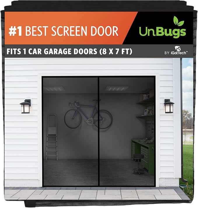 UnBugs Garage Screen Doors for 1 Car Garage by UnBugs