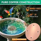 1 Pcs Copper Disc for Bird Bath | 99.99% Pure Copper Plate & Birdbath Disk | - Image 4