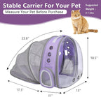 Cat Backpack Carrier Back Expandable Bubble Pet Carrier Backpack - Image 2