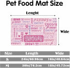 Personalized Dog Cat Mat with Name Photo Custom Placemat Feeding Mats - Image 2