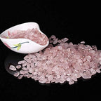 JOHOUSE Rose Quartz Crystals, 1lb Pink Crushed Rose Quartz Chips Bulk Tumbled - Image 7