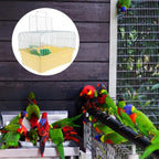 Portable Bird Cage with Waterer Food Box and Perch Lightweight Spacious Travel - Image 7