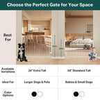 Cumbor 34" Extra Tall Baby Gate - Image 2