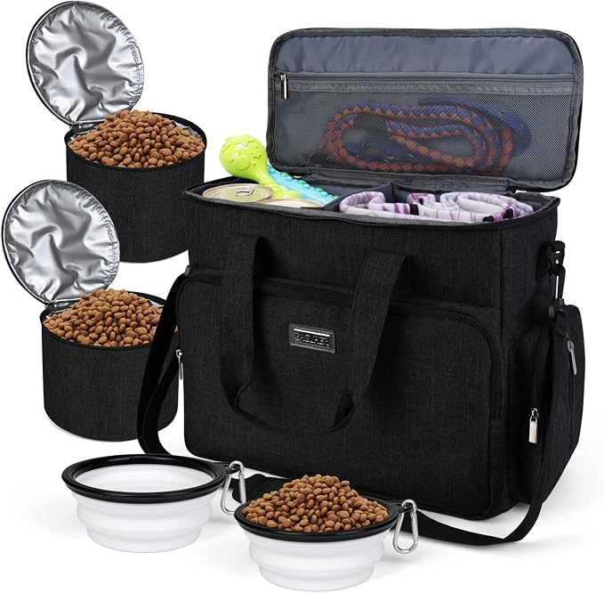 BAGLHER Dog Travel Bag, Airline Approved Pet Tote Organizer by BAGLHER