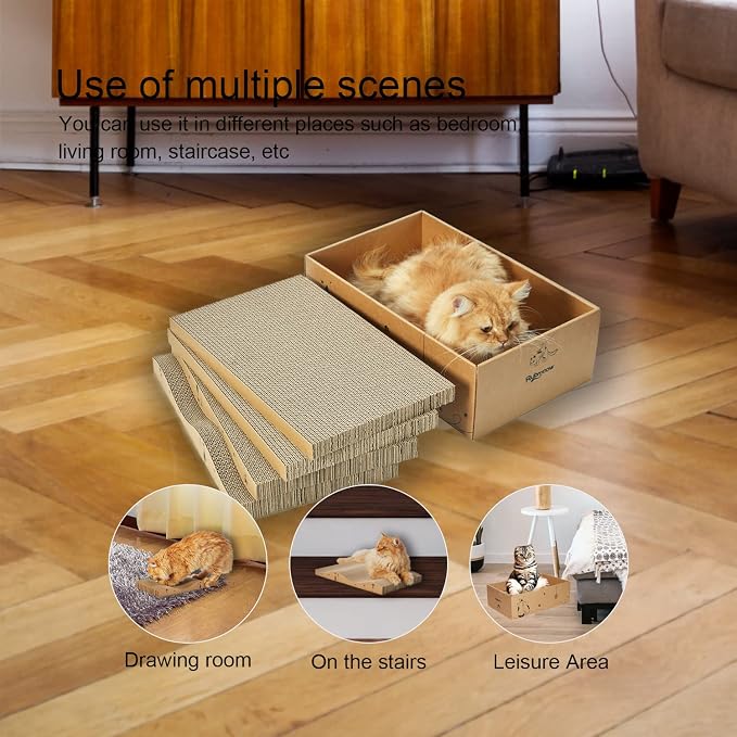 Cat Scratcher Cardboard Scratch Pad Box - Image 7