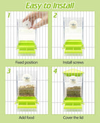 BNOSDM No Mess Automatic Bird Feeder 2 Pcs Anti-Splash Bird Feeder Acrylic - Image 8