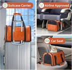 Fashion Leather Dog Carrier Cat Carrier Airline Approved Pet Carrier - Image 6