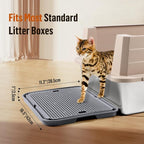 Large Cat Litter Box Step Mat, 16.5"x11.2" Cat Ramp Stairs, Cat Litter Catcher - Image 2