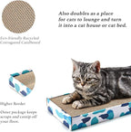 PEEKAB Cat Scratcher Cardboard Reversible Cat Scratch pad Kitty Corrugated - Image 4