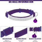 EXPAWLORER Soft Velvet Safe Cat Collars - Image 3