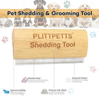 Dog Brush for Shedding, Deshedding Grooming Tool for Dogs, Cats & Horses - Image 4