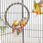 Bird Rope Swing Colorful Perch Climbing Toy - Image 2