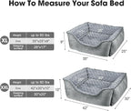 JOEJOY Rectangle Dog Bed for Large Medium Small Dogs - Image 4