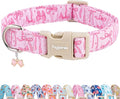 Faygarsle Cute Pink Bow Pattern Dog Collar by Faygarsle