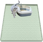 Cat Litter Mat, Silicone Large Cat Litter Trapping Mat by Jacooxi