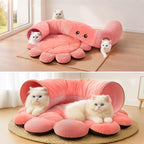 Cat Tunnel Bed for Indoor Cats, Peekaboo Cat Cave Bed, Soft Cat Donut Tunnel - Image 8