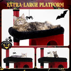 Globlazer Heavy Duty Gothic Cat Tree, 72in Large Cat Tower - Image 2