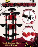 Globlazer Gothic Cat Tree, 80inch Goth Cat Tower - Image 5
