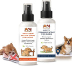 Dog Behavior Training Kit – 2-Pack No Chew Spray + Potty Training Spray – by AutumnNest