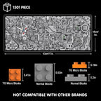 Star Trench 3D Wars Run Wall Art Craft Kit, Micro Brick Framed, Creative - Image 2