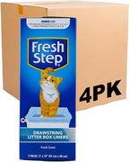 Fresh Step Jumbo Drawstring Cat Litter Box Liners, Scented Heavy Duty Kitty by FreshStep