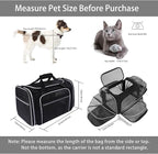 TSA Airline Approved Large Pet Travel Carrier, 4 Sides Expandable - Image 2