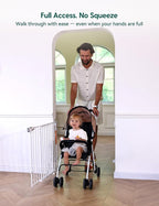 Babelio Baby Gate for Stairs, Kitchen & Doorways, No Bottom Bar| Easy - Image 3