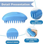 3PCS Dog Bath Brush, Dog Shampoo Brush, Dog Scrubber - Image 4