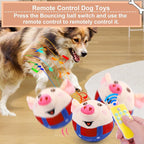 BABORUI Remote Control Interactive Dog Toys Pig, Jumping Squeaky Dog Toys - Image 2