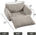 Hollypet Cat Bed Fluffy Plush Mutifuctional Double-Layer Soft Pet Couch - Image 3