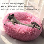 BODISEINT Modern Soft Plush Round Pet Bed - Image 2