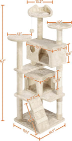 Yaheetech 62in Cat Tree Cat Tower - Image 3