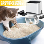 Cat Litter Scooper with Holder, Stainless Steel Cat Litter Scoop, Kitty Poop - Image 6