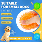 Puppy Toy 2.5” Squeaky Dog Balls Toys and Spikey Dog Ball - Image 3