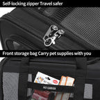 Airline Approved Pet Carrier for Cats and Small Dogs up to 15 lbs, Breathable - Image 5