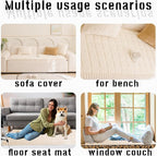 Sofa Cover Fuzzy Couch Cover for Pet, Couch Covers for Dogs Washable Non-Slip - Image 5