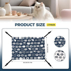 Cat Hammock for Cage Hanging Reversible 2Pack, Pet Hammock Bed Adjustable - Image 4