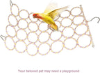 2 Packs Parrot Swing Hanging Toys, Bird Climbing Rope Net Ladders Small Medium - Image 4